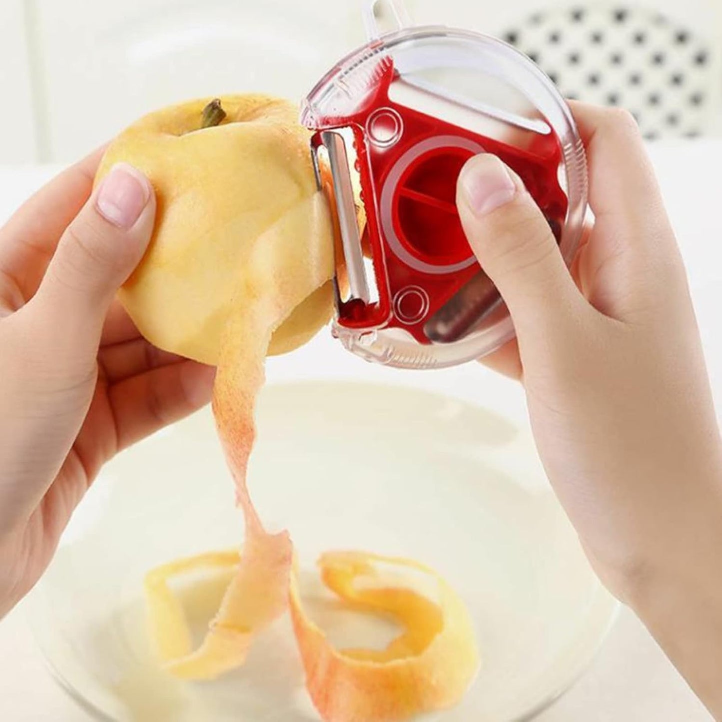 3-in-1 Vegetable Peeler & Shredder Kitchen Tool – Stainless Steel Y-Peeler with Julienne & Shredder Blades for Potatoes, Carrots, Zucchini & Fruit