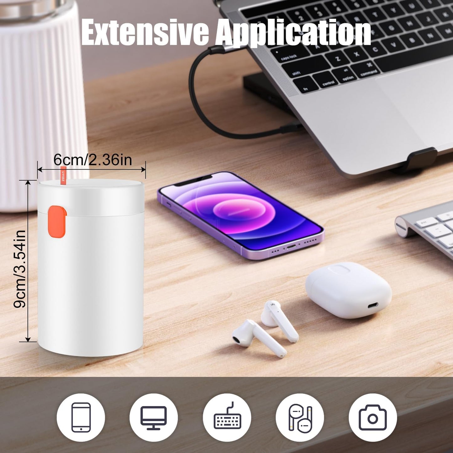20-in-1 Keyboard, Earbuds & Electronics Cleaning Kit – Detailing Brush Set for Laptops, Phones, Wireless Earbuds, Gaming Controllers & PC Cleaning