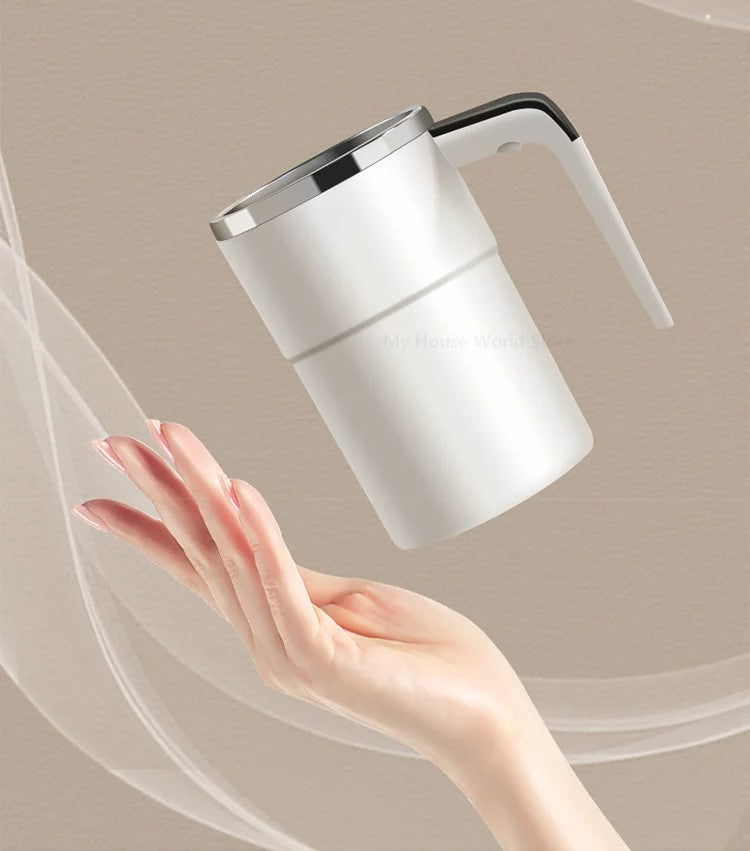 Rechargeable Mug with Built-in Stirring