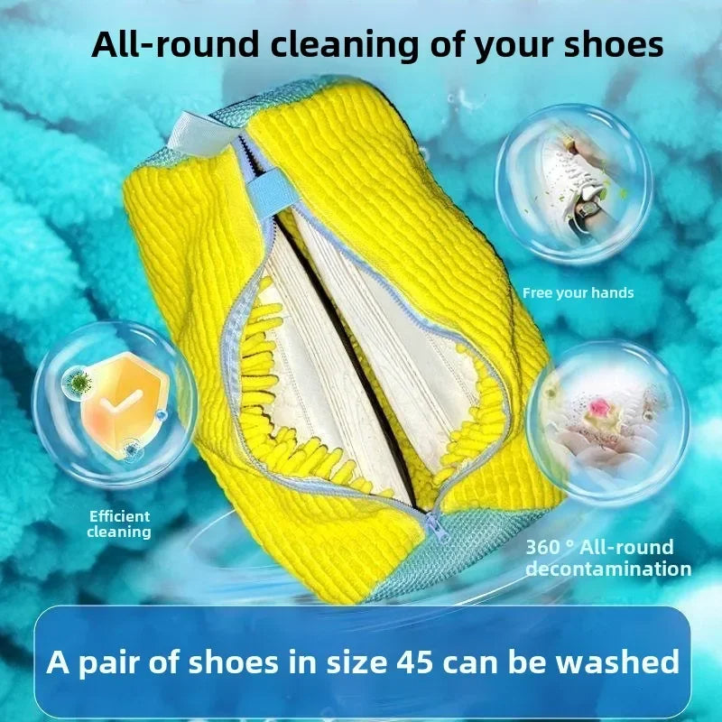 2-Pack Shoe Laundry Washing Bags – Mesh Sneaker Washer Protector Bags for Machine Wash, Prevents Damage & Noise, Fits All Shoe Sizes