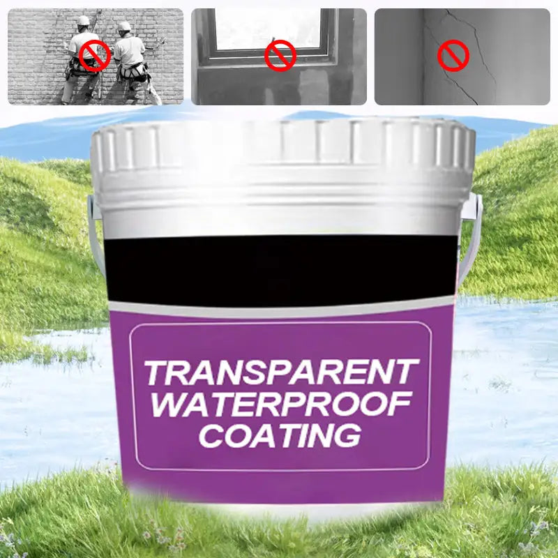 300g Transparent Waterproof Sealant Adhesive – Crack-Sealing Leak Proof Coating for Exterior Walls, Bathroom, Floor, Roof & Mold Prevention