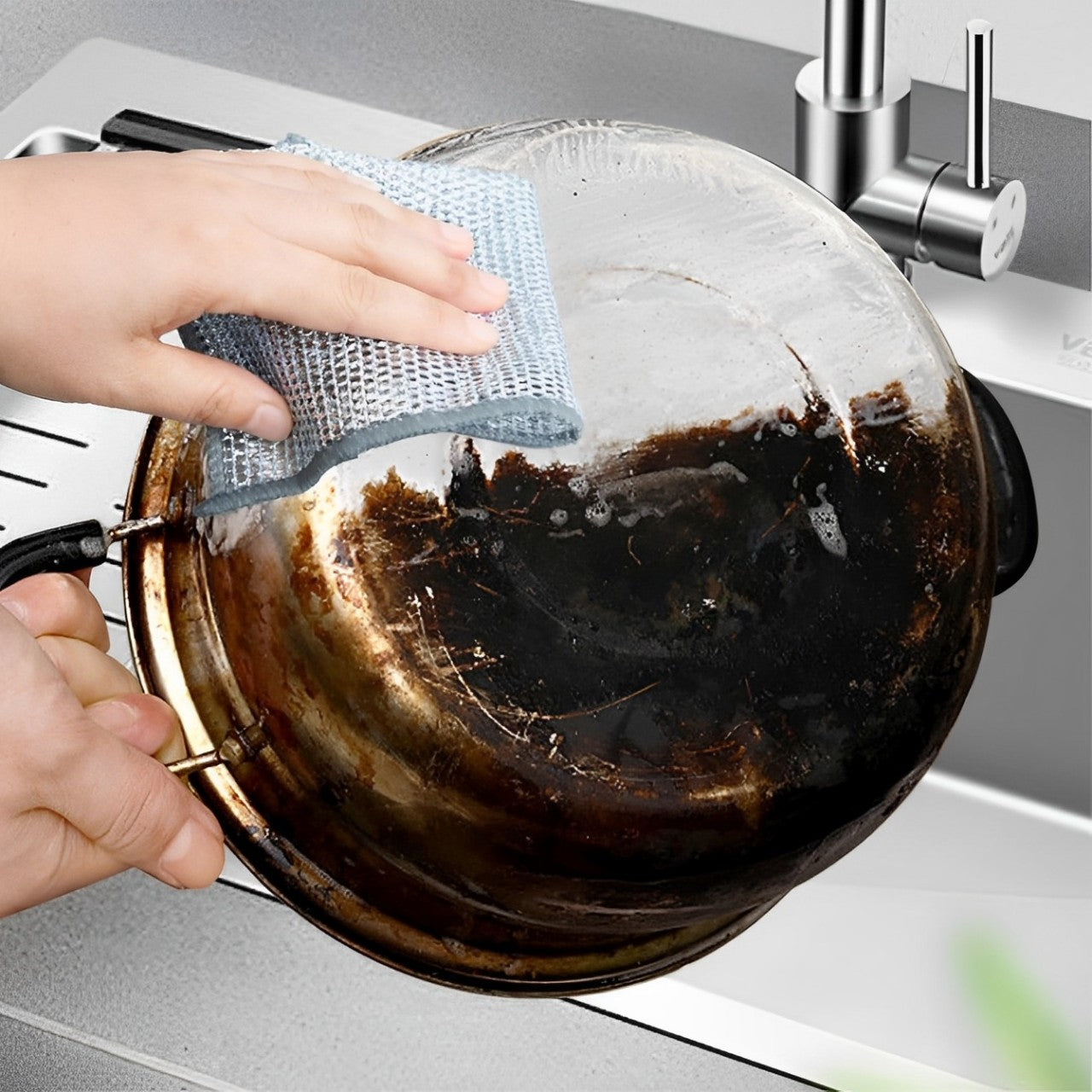 20-Pack Premium Non-Scratch Cleaning Cloths – Multi-Purpose Soft Scrubbing Pads for Dishes, Pots, Non-Stick Pans, Kitchen & Bathroom