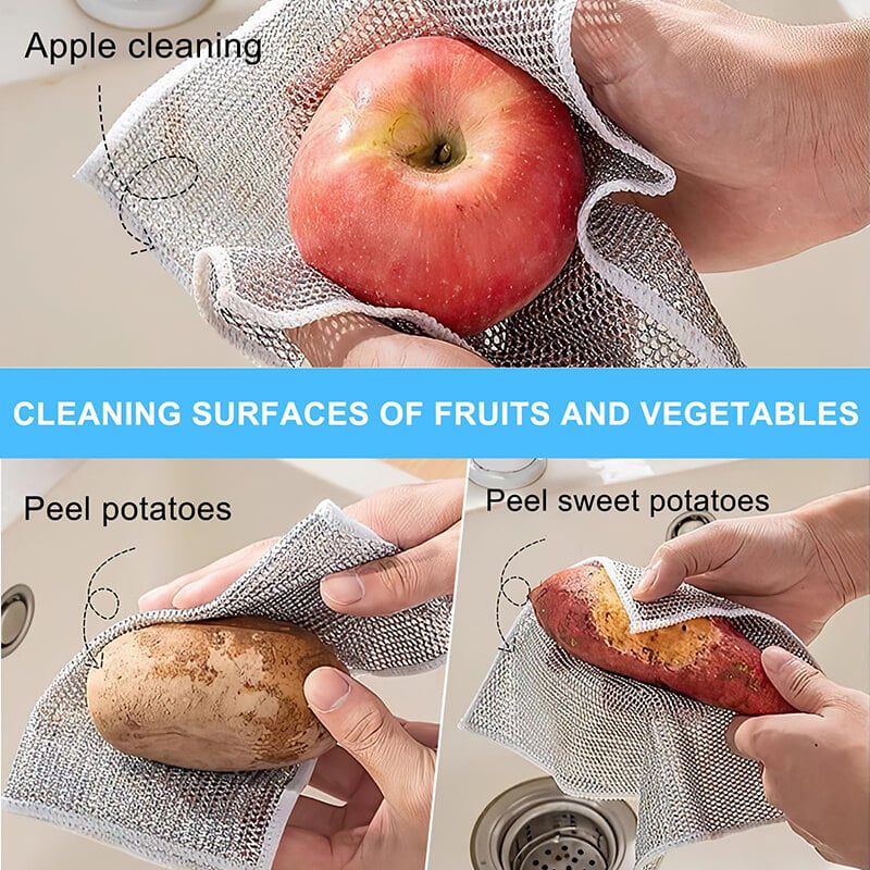 20-Pack Premium Non-Scratch Cleaning Cloths – Multi-Purpose Soft Scrubbing Pads for Dishes, Pots, Non-Stick Pans, Kitchen & Bathroom