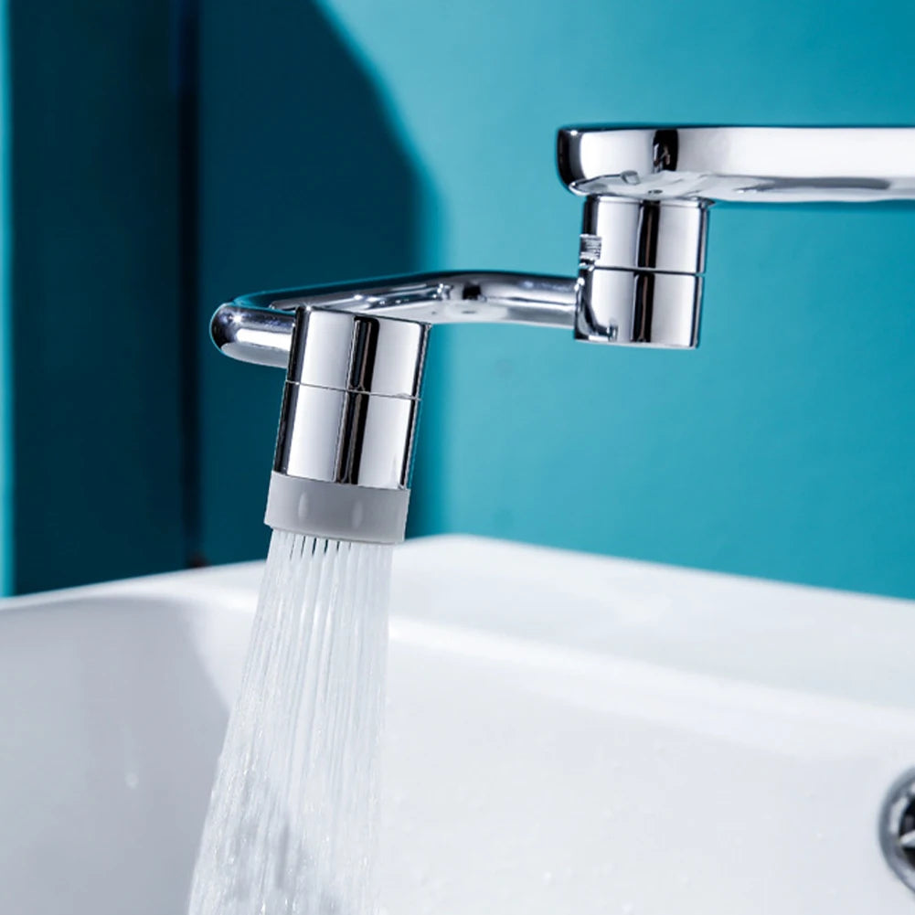 1080° Rotating Universal Faucet Extender – Flexible Sink Tap Aerator Splash Filter Sprayer, Kitchen & Bathroom Faucet Attachment