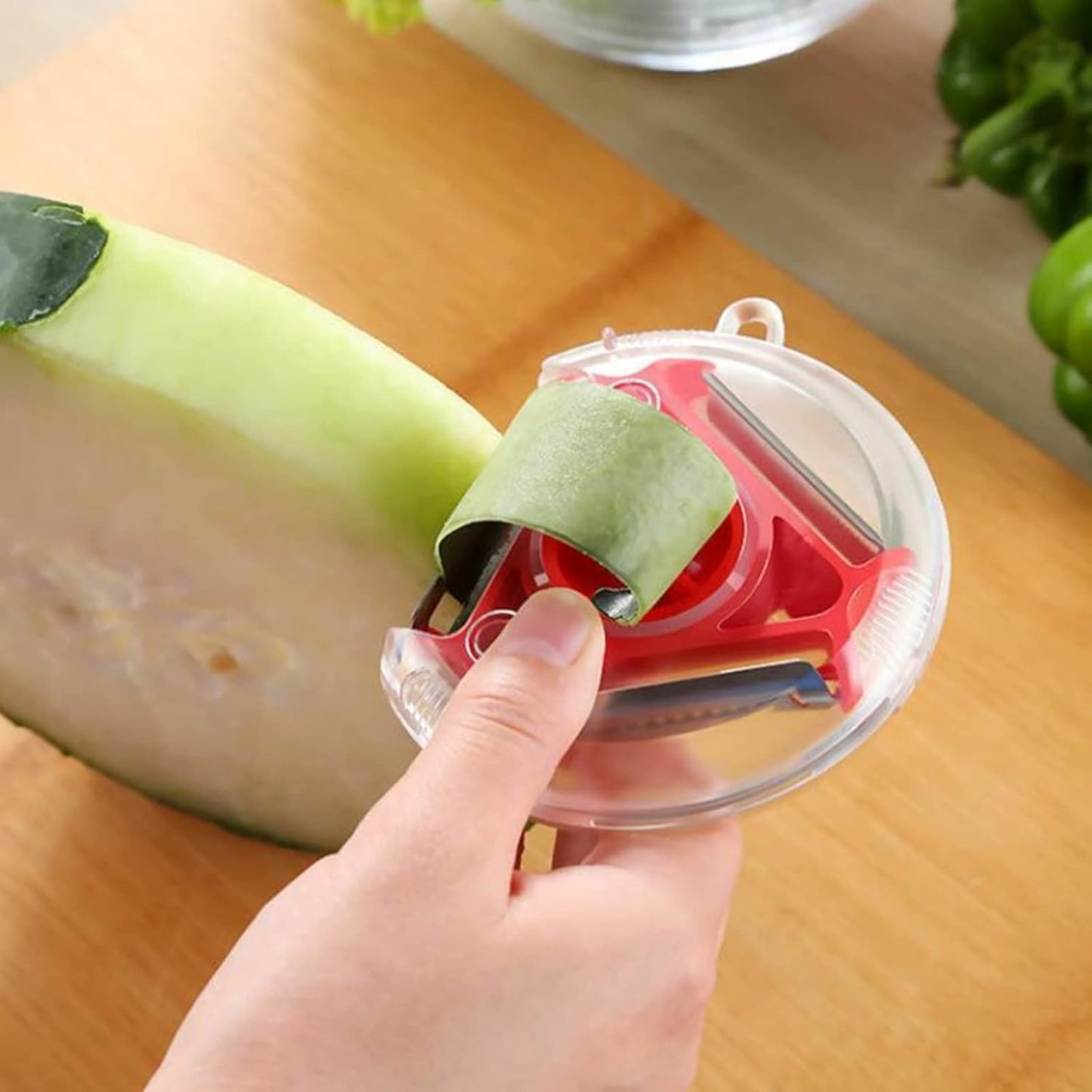 3-in-1 Vegetable Peeler & Shredder Kitchen Tool – Stainless Steel Y-Peeler with Julienne & Shredder Blades for Potatoes, Carrots, Zucchini & Fruit