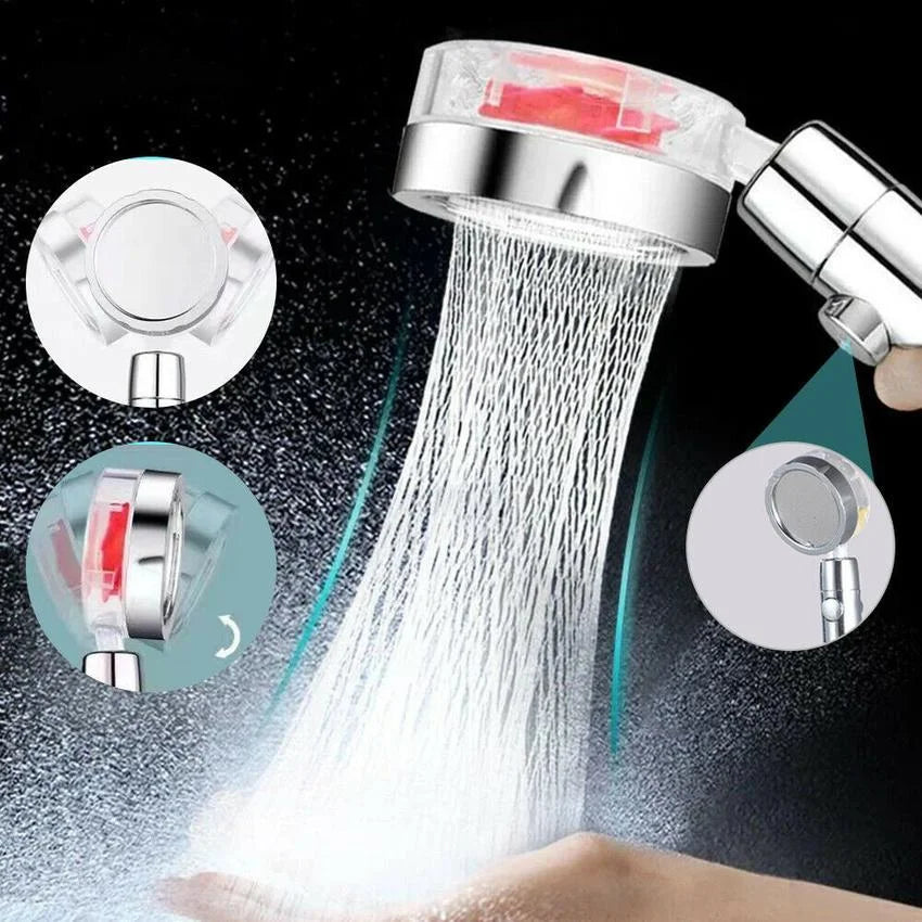 360° Rotatable High-Pressure Shower Head – 5-Mode Adjustable Rainfall Showerhead with Massage Spray, Universal Fit for Bathroom Upgrade