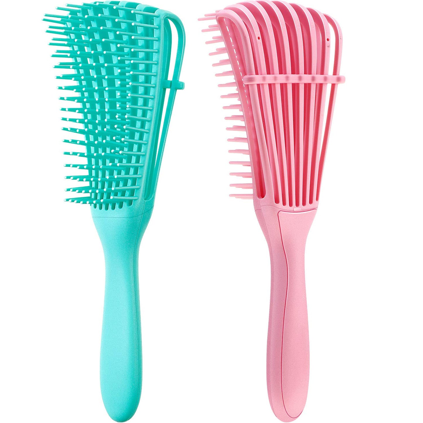 2-Pack Detangling Brush for Natural Afro & Textured Hair – Curl Definer Detangler for 3a–4c Coils, Curly, Kinky & Afro-American Hair Types