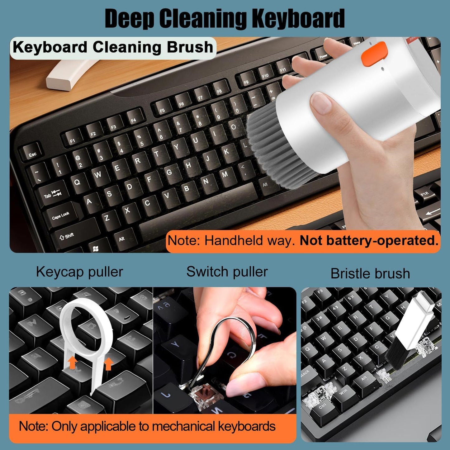 20-in-1 Keyboard, Earbuds & Electronics Cleaning Kit – Detailing Brush Set for Laptops, Phones, Wireless Earbuds, Gaming Controllers & PC Cleaning