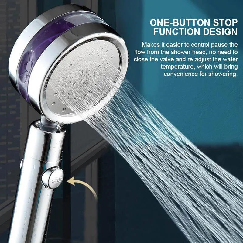 360° Rotatable High-Pressure Shower Head – 5-Mode Adjustable Rainfall Showerhead with Massage Spray, Universal Fit for Bathroom Upgrade