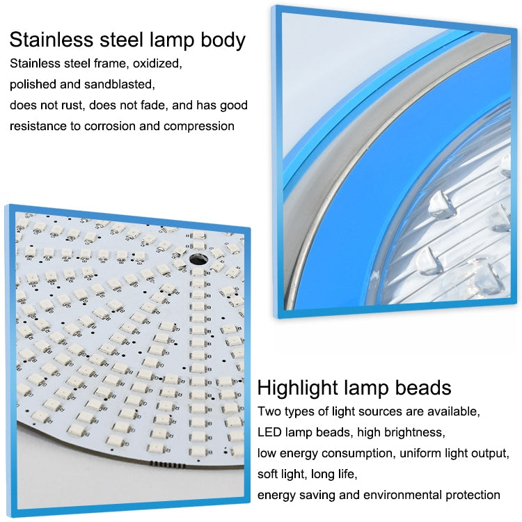 15W LED Underwater Pool Light – IP68 Waterproof Stainless Steel Wall-Mounted Pool Lamp, RGB Color Changing for Swimming Pools, Ponds & Landscape