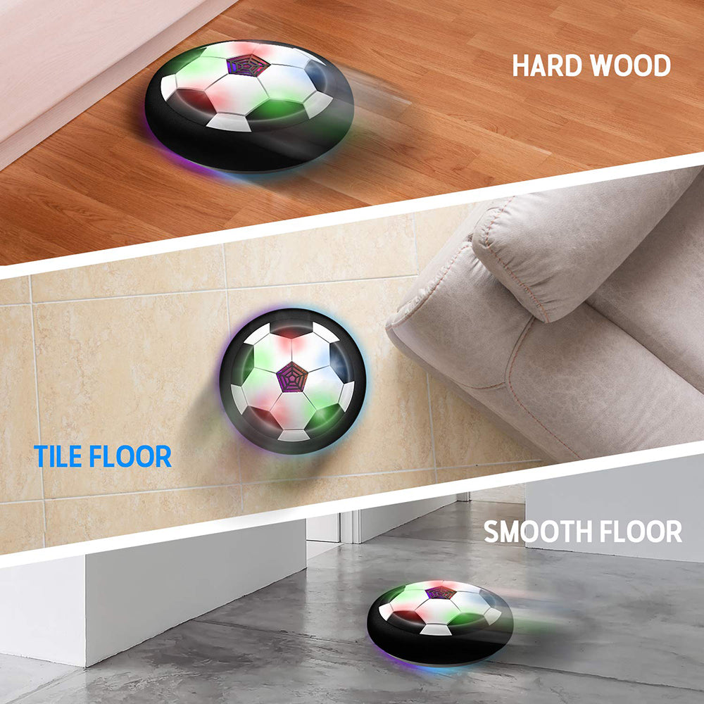 2-Pack LED Hover Ball Soccer Toy – Glowing Air-Powered Indoor Soccer Ball for Kids, Safe for Hardwood Floors, Tiles & Carpet, Ages 3+