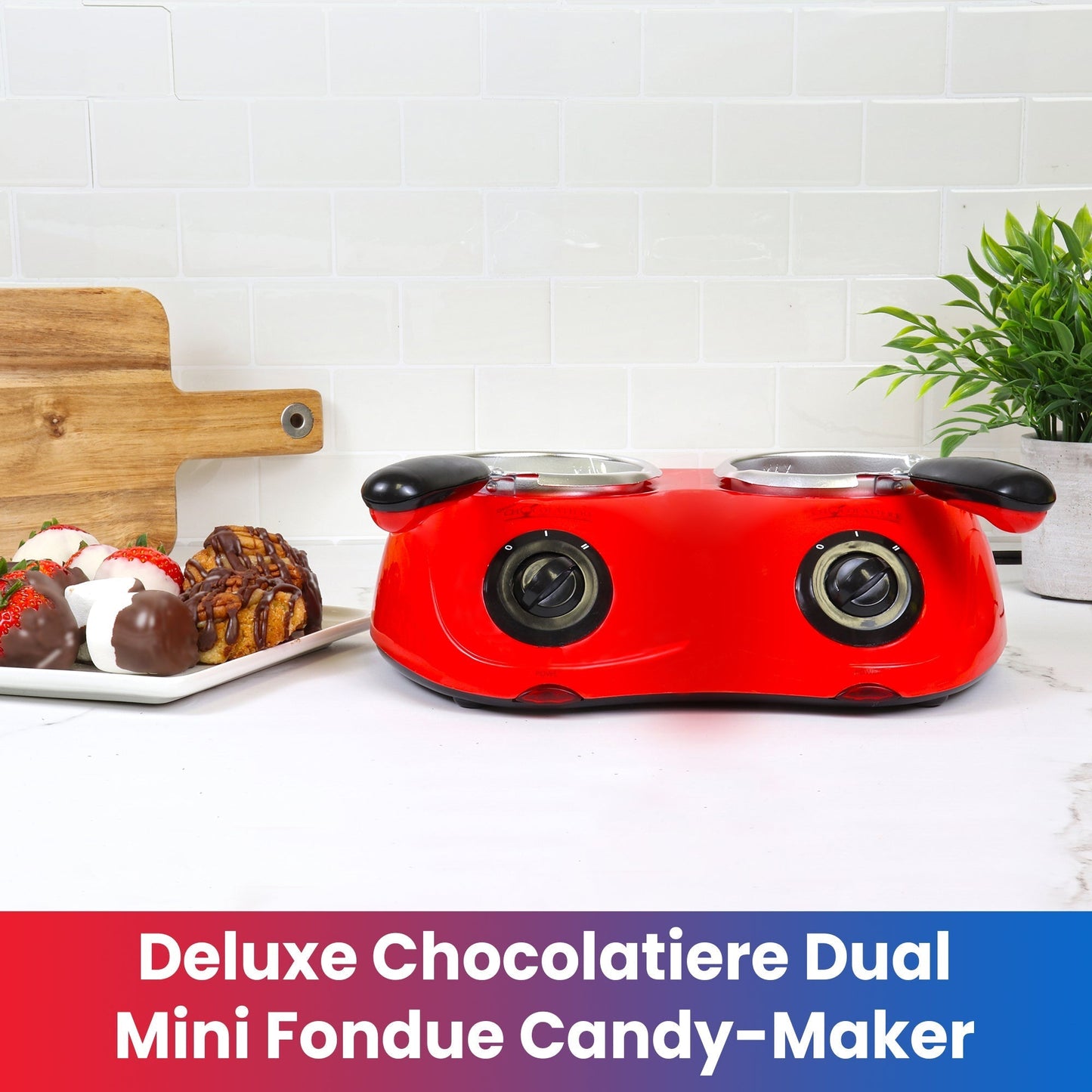 Total Chef Dual Chocolate Fondue Melter