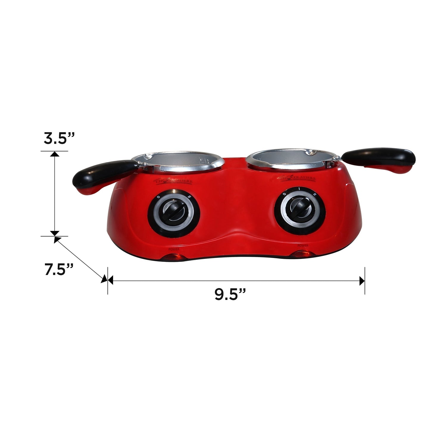 Total Chef Dual Chocolate Fondue Melter