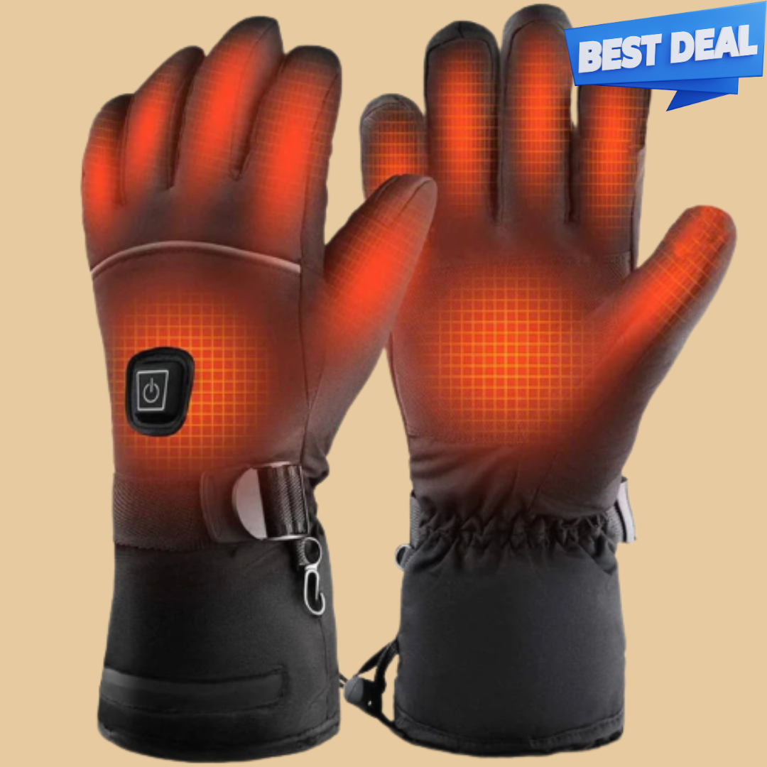 3 Pairs Rechargeable Heated Gloves – Premium Electric Winter Gloves for Men & Women, 3 Temperature Settings, 8+ Hour Battery Life for Skiing & Outdoors