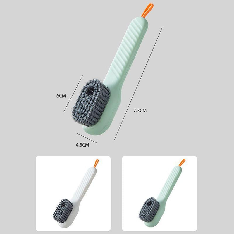 2-Set Automatic Liquid Dispensing Shoe Cleaning Brushes – Self-Wetting Scrub Brush Kit for Sneakers, Boots, Canvas & Fabric Shoes