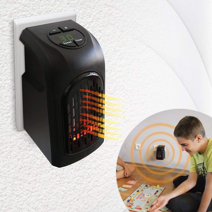 Portable Electric Space Heater 2.0 – 1500W Fast Heating Ceramic Heater with Adjustable Thermostat, Quiet Fan for Bedroom, Office, Home, Winter Warmth