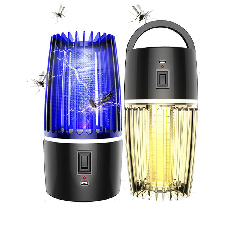 2-in-1 Rechargeable Mosquito Killer & Repeller – UV Bug Zapper with Electric Trap, Indoor/Outdoor Mosquito Eliminator for Home, Camping & Patio
