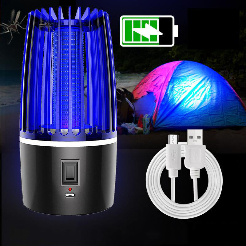 2-in-1 Rechargeable Mosquito Killer & Repeller – UV Bug Zapper with Electric Trap, Indoor/Outdoor Mosquito Eliminator for Home, Camping & Patio