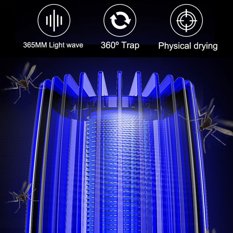 2-in-1 Rechargeable Mosquito Killer & Repeller – UV Bug Zapper with Electric Trap, Indoor/Outdoor Mosquito Eliminator for Home, Camping & Patio
