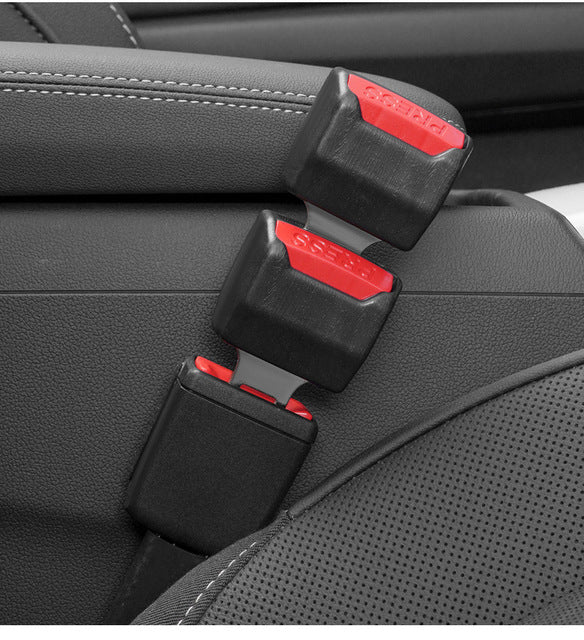 2-Pack Car Seat Belt Clip Extender – Adjustable Steel Buckle Extension for a More Comfortable, Customized Fit, Universal Car Travel Accessory