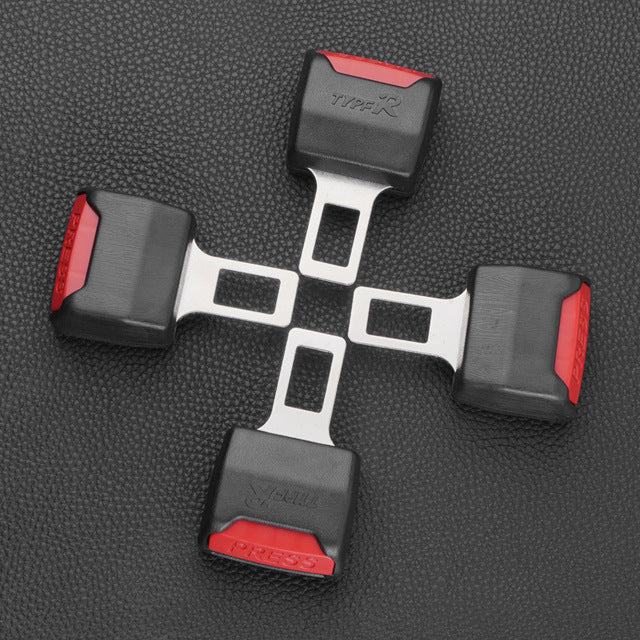 2-Pack Car Seat Belt Clip Extender – Adjustable Steel Buckle Extension for a More Comfortable, Customized Fit, Universal Car Travel Accessory