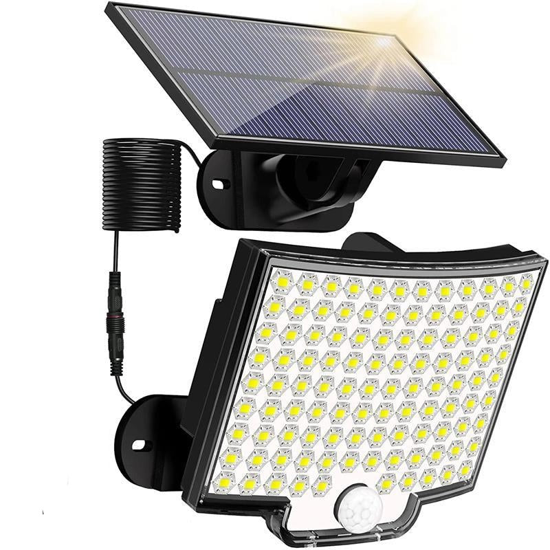 106 LED Solar Security Light with Motion Sensor – Outdoor Waterproof Solar Flood Light, Wide-Angle PIR Detector for Garden, Porch, Driveway