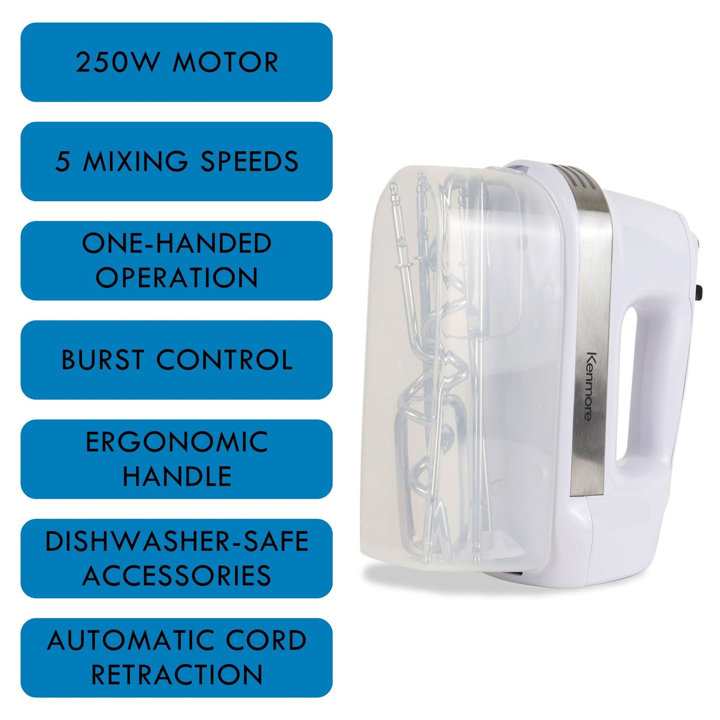 Kenmore 250W 5-Speed Hand Mixer