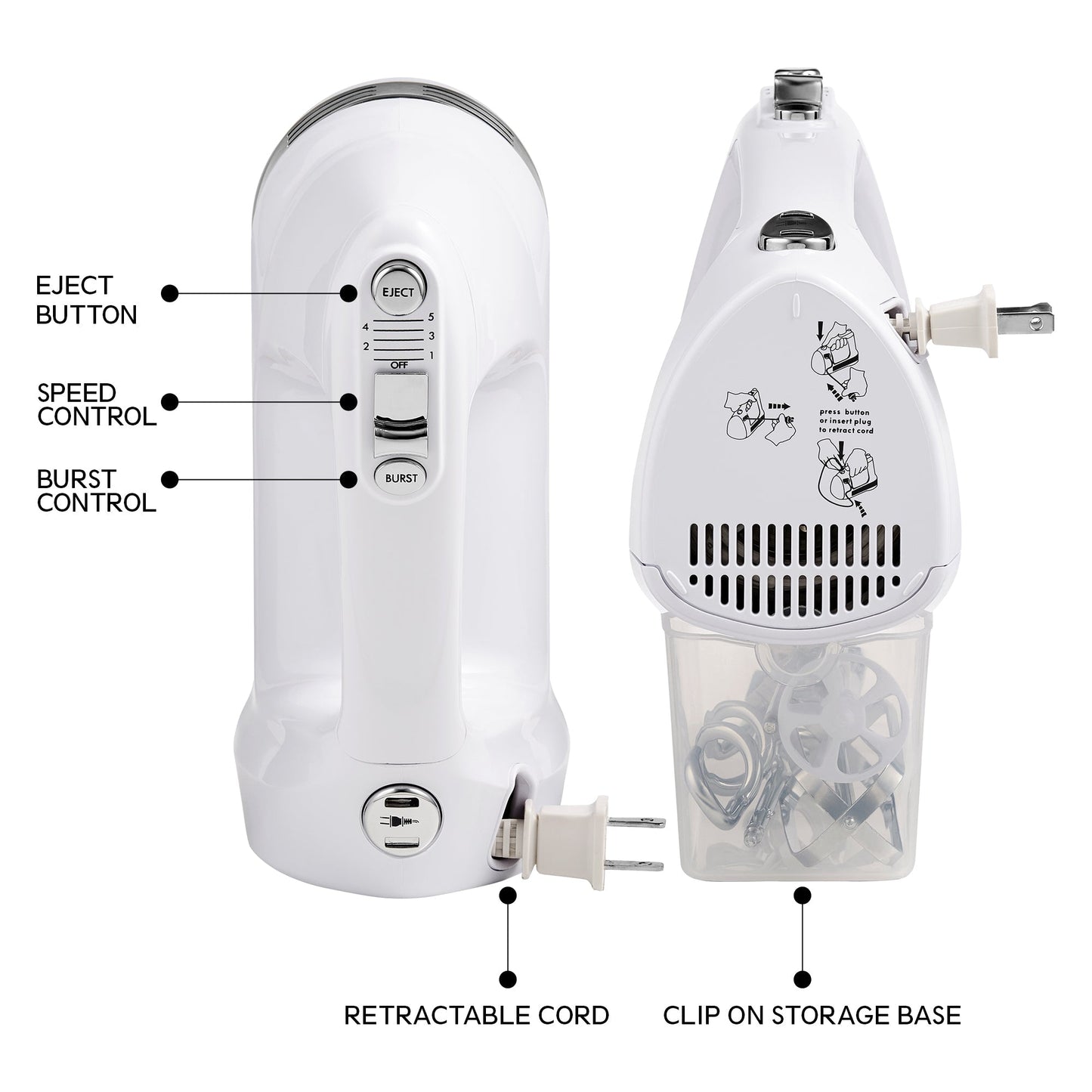 Kenmore 250W 5-Speed Hand Mixer