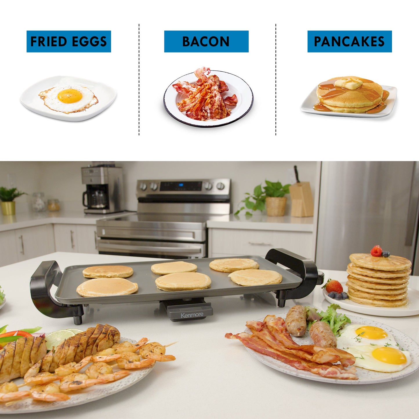 Kenmore 10x18 Non-Stick Electric Griddle