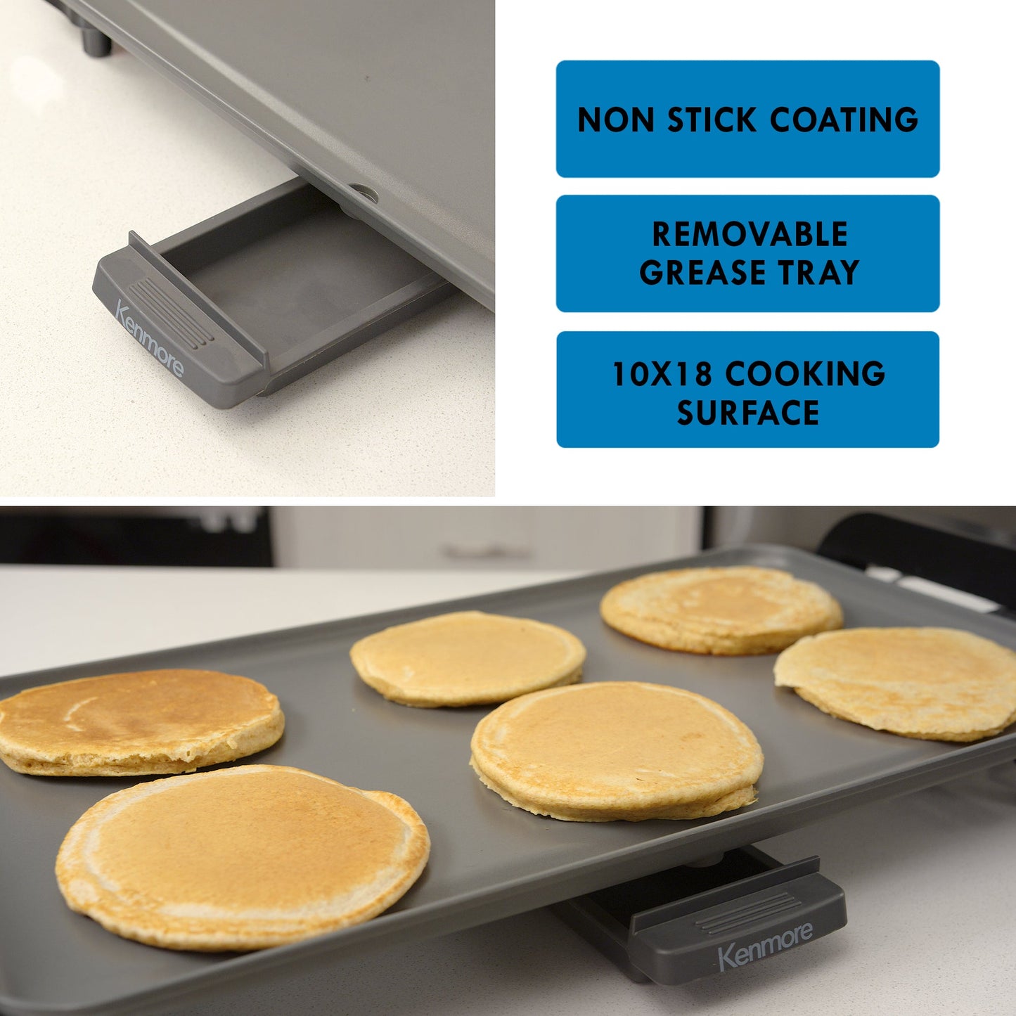 Kenmore 10x18 Non-Stick Electric Griddle