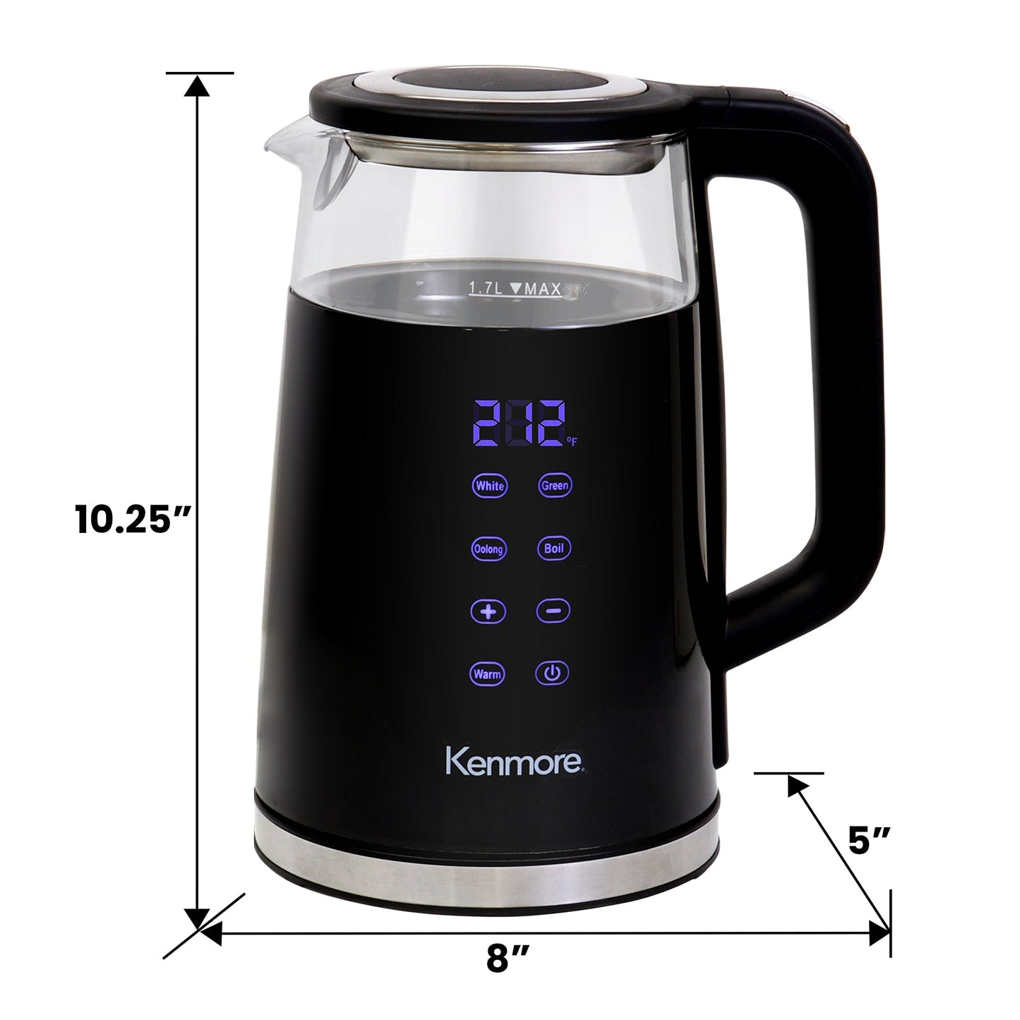 Kenmore Glass Electric Kettle 1.6L