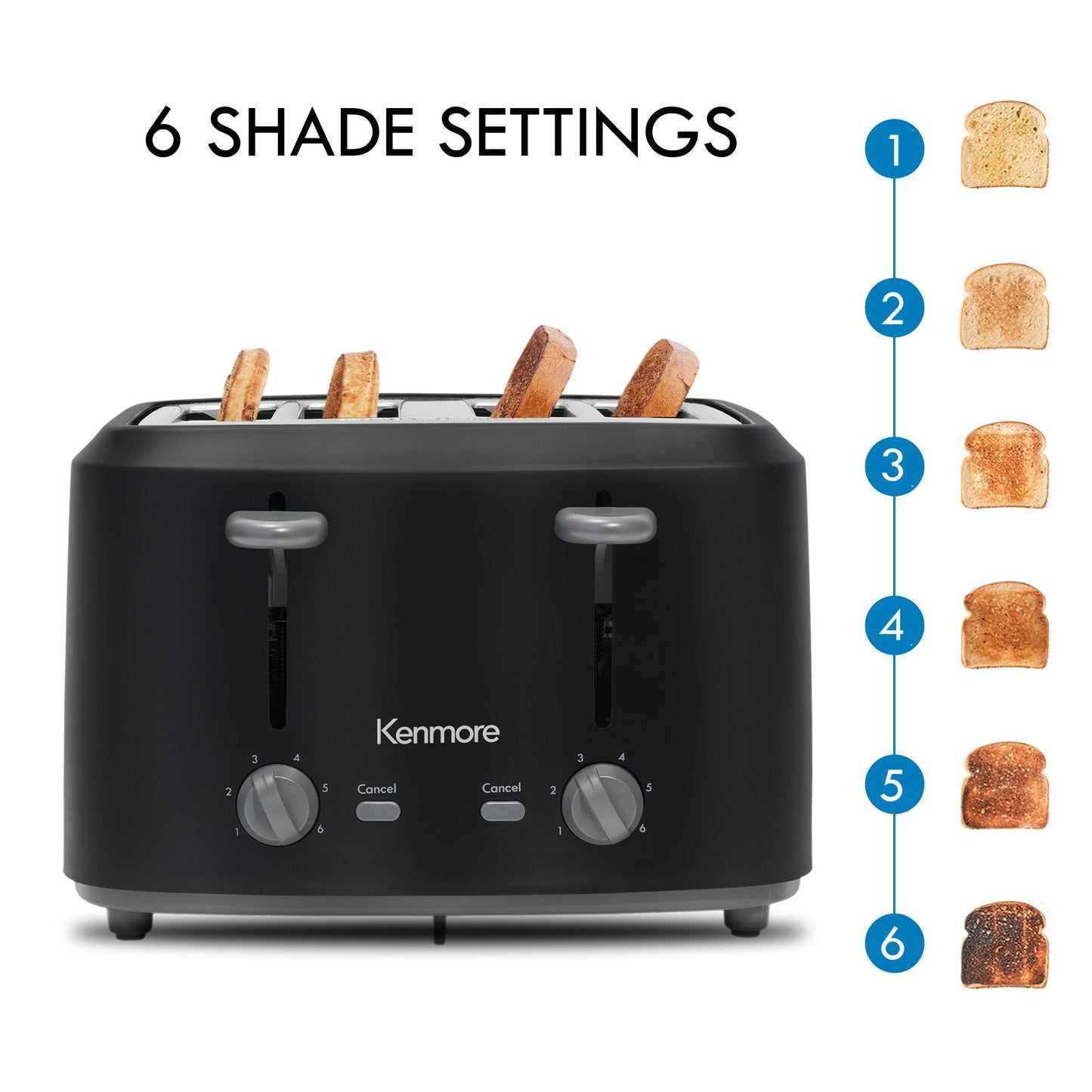 Kenmore 4-Slice Dual Control Toaster