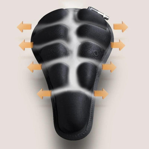 3D Inflatable Bicycle Seat Cushion – Ergonomic Air-Filled Bike Saddle Cover for Road, Mountain & Commuter Bikes, Pressure Relief Cycling Pad, S & M