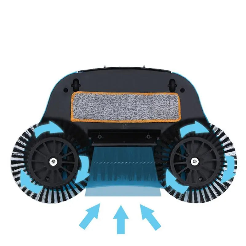 Manual 2-in-1 Broom with Rotating Brush
