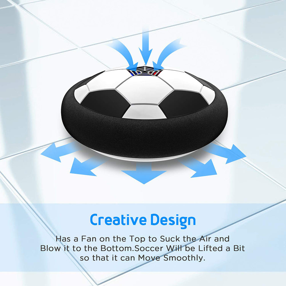 2-Pack LED Hover Ball Soccer Toy – Glowing Air-Powered Indoor Soccer Ball for Kids, Safe for Hardwood Floors, Tiles & Carpet, Ages 3+