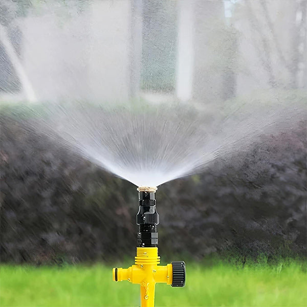 360° Adjustable Garden Sprinkler – Full Circle Lawn & Yard Irrigation Sprinkler Head with Adjustable Spray Patterns for Garden Watering
