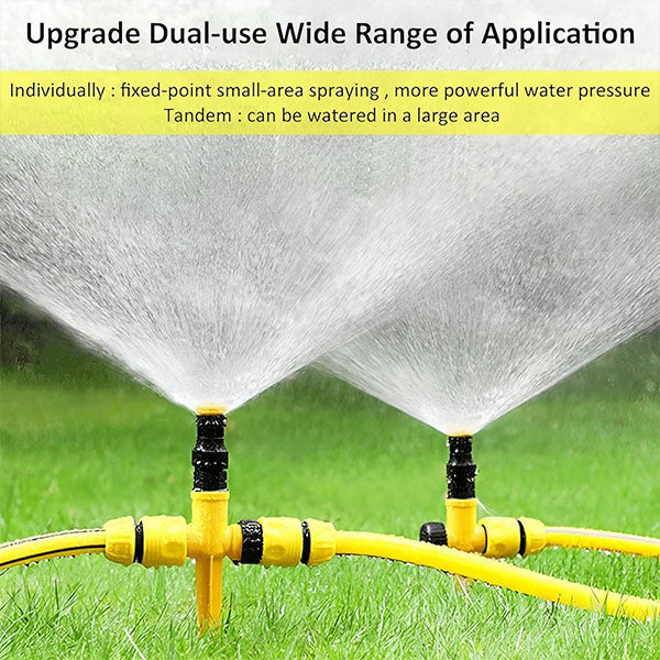 360° Adjustable Garden Sprinkler – Full Circle Lawn & Yard Irrigation Sprinkler Head with Adjustable Spray Patterns for Garden Watering