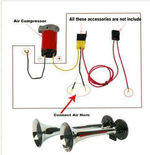 150dB Loud Air Horn for Cars & Trucks – Train Horn with Air Compressor, 12V Electric Horn for Semi Trucks, Boats, SUVs, Emergency Warning