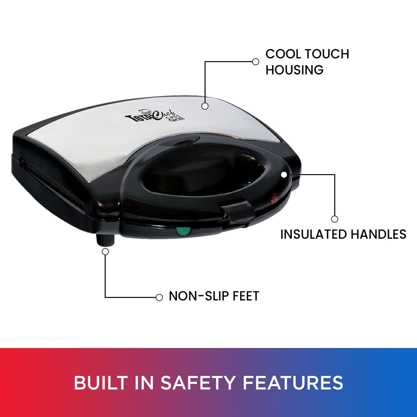 Total Chef 4-in-1 Waffle Maker & Grill