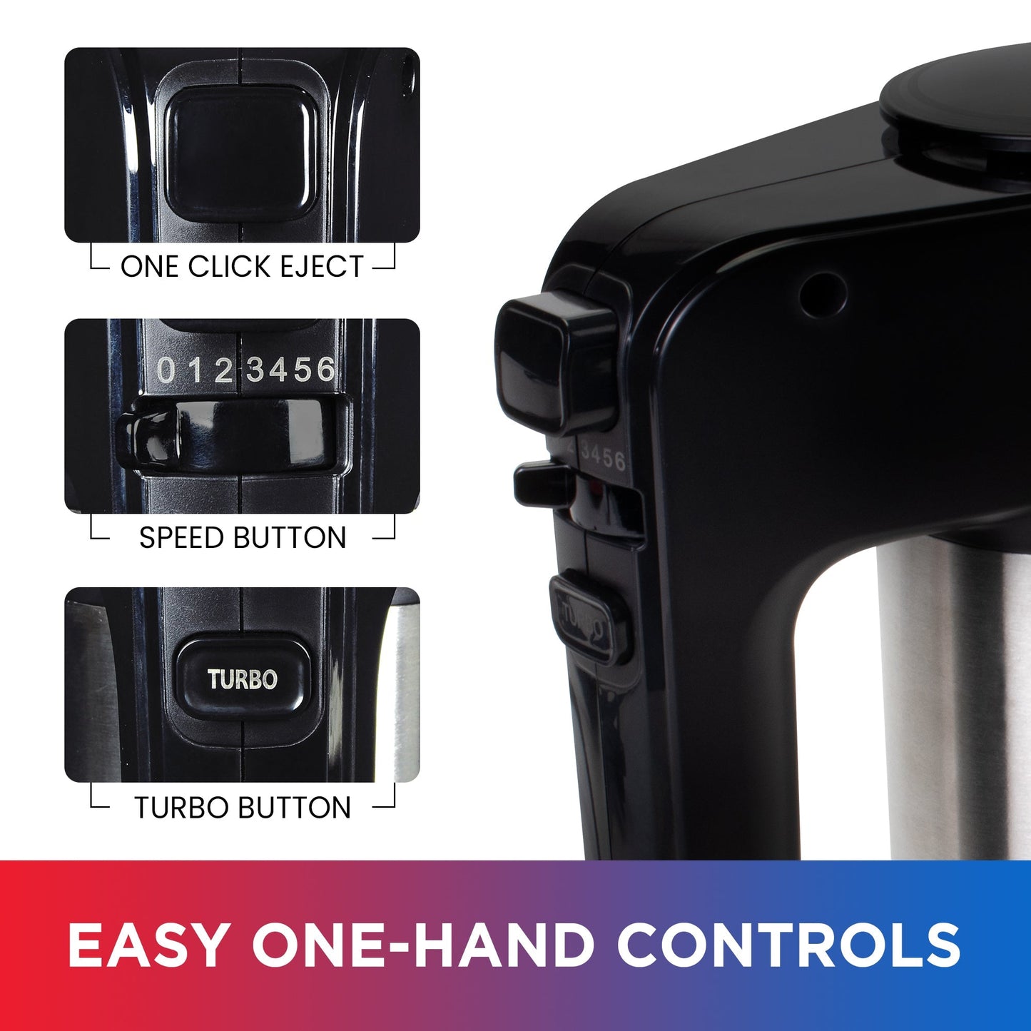 Total Chef 6-Speed Electric Hand Mixer