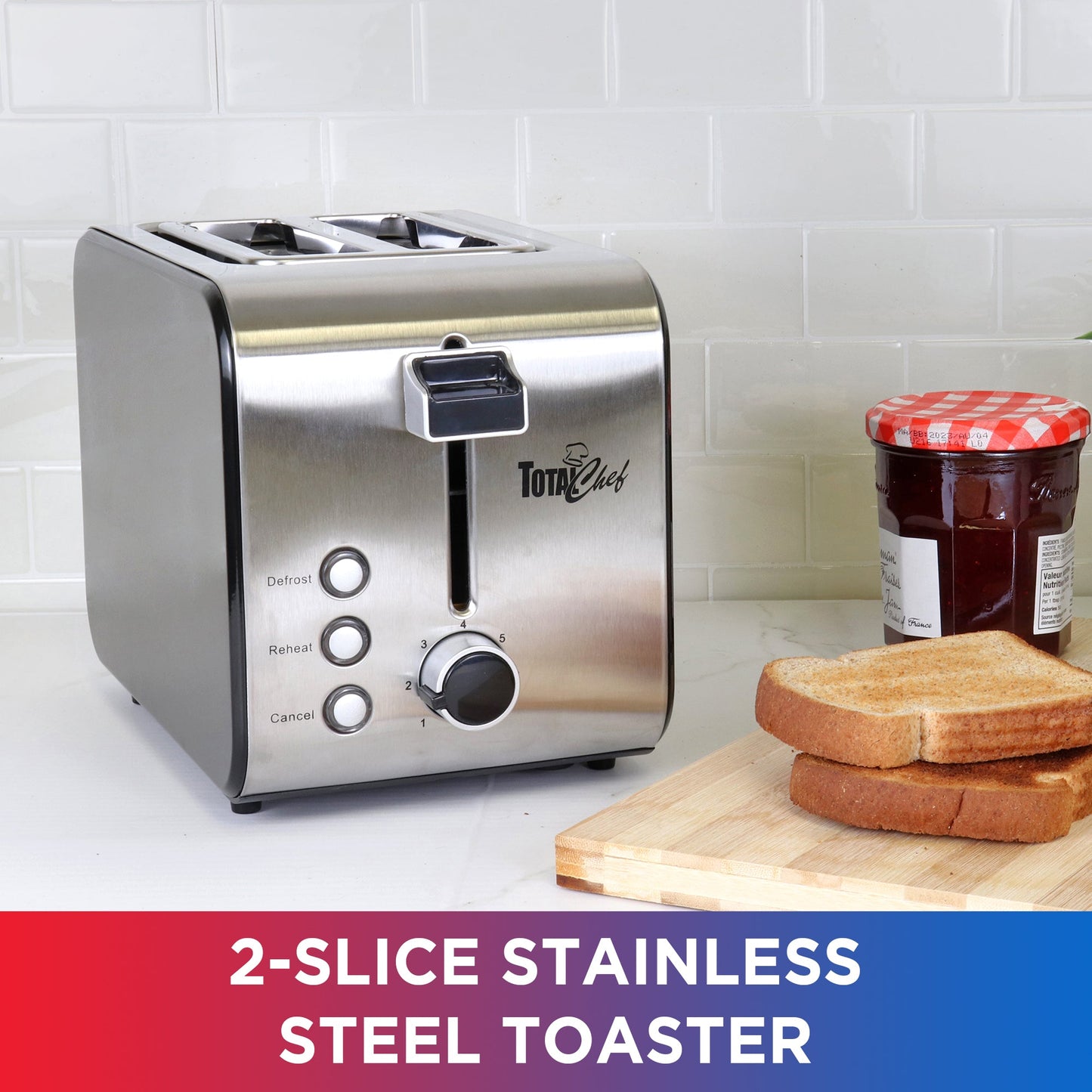 Total Chef 2-Slice Compact Toaster