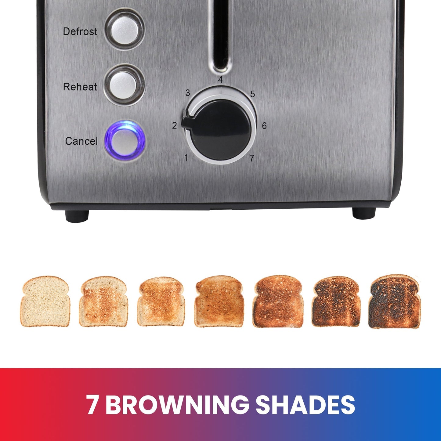 Total Chef 2-Slice Compact Toaster