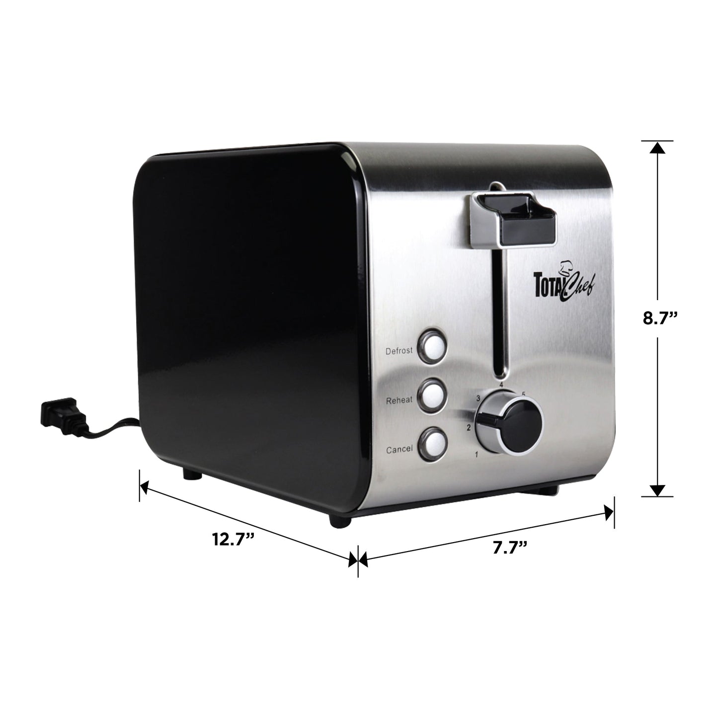 Total Chef 2-Slice Compact Toaster