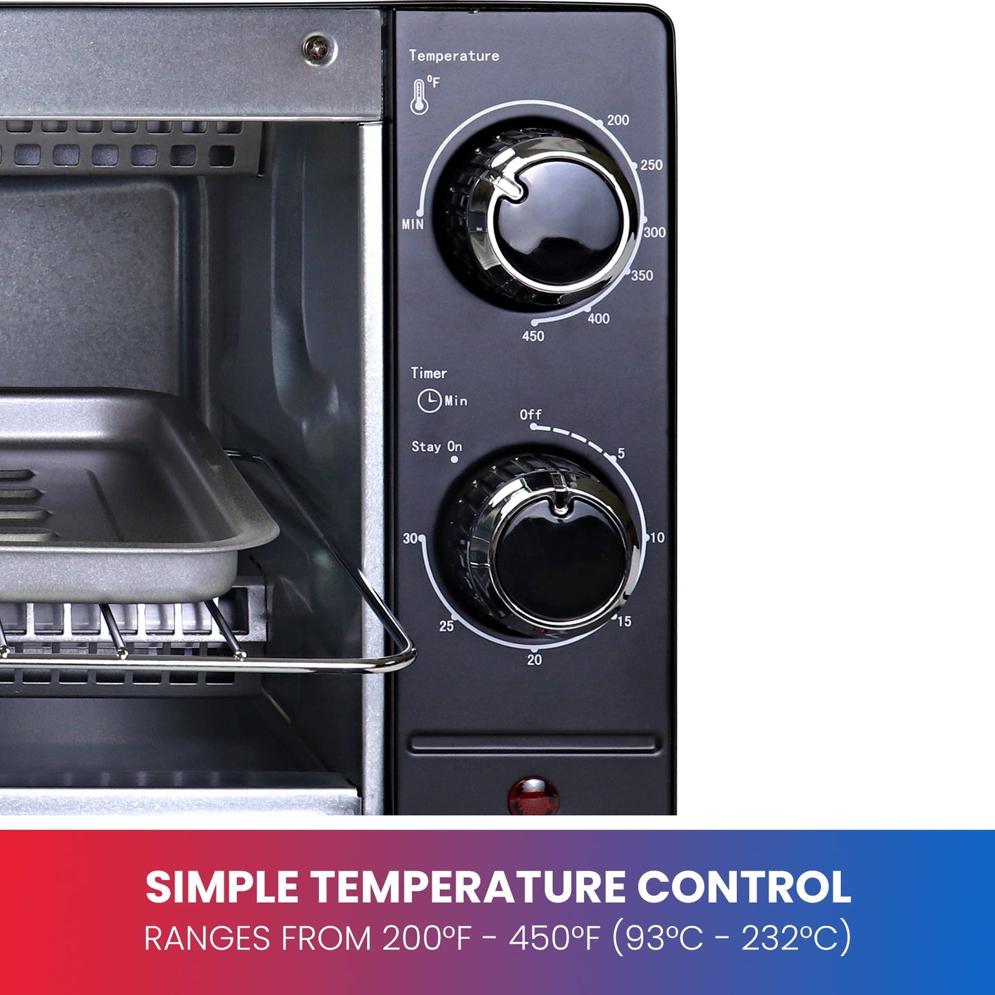Total Chef 4-Slice Toaster Oven 1000W