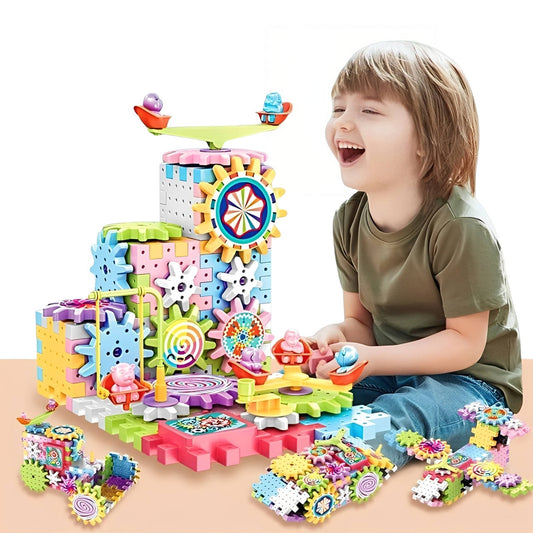 263-Piece Kids Building Blocks Kit – STEM Educational Creative Construction Toy Set for Boys & Girls Ages 3–10, Compatible with Major Brand Bricks