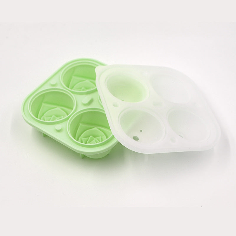2-Stage Push-In Ice Cube Tray – Dual Layer Stackable Silicone Ice Tray with Lid, Easy-Release Large Ice Molds for Cocktails, Whiskey & Cold Drinks