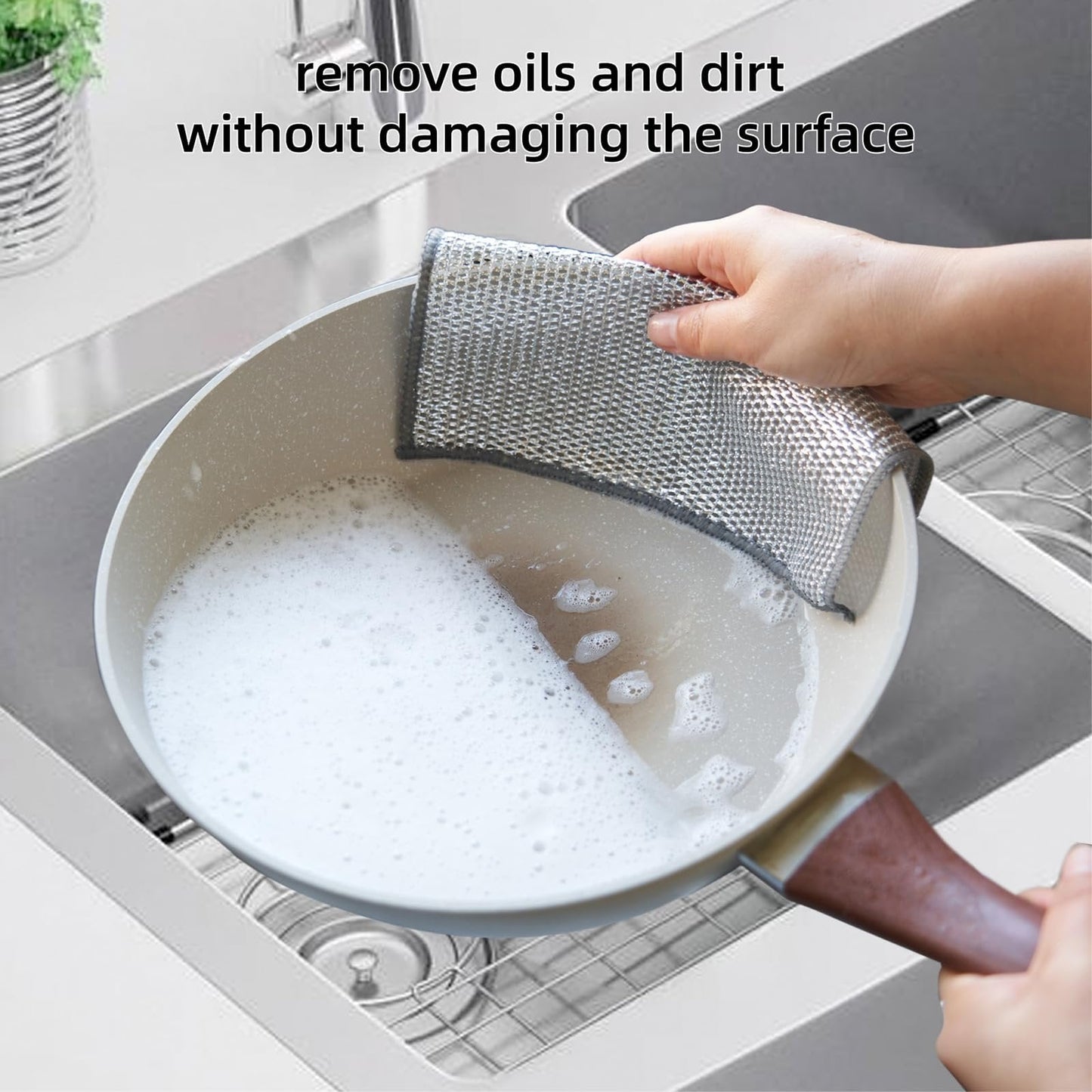20-Pack Premium Non-Scratch Cleaning Cloths – Multi-Purpose Soft Scrubbing Pads for Dishes, Pots, Non-Stick Pans, Kitchen & Bathroom