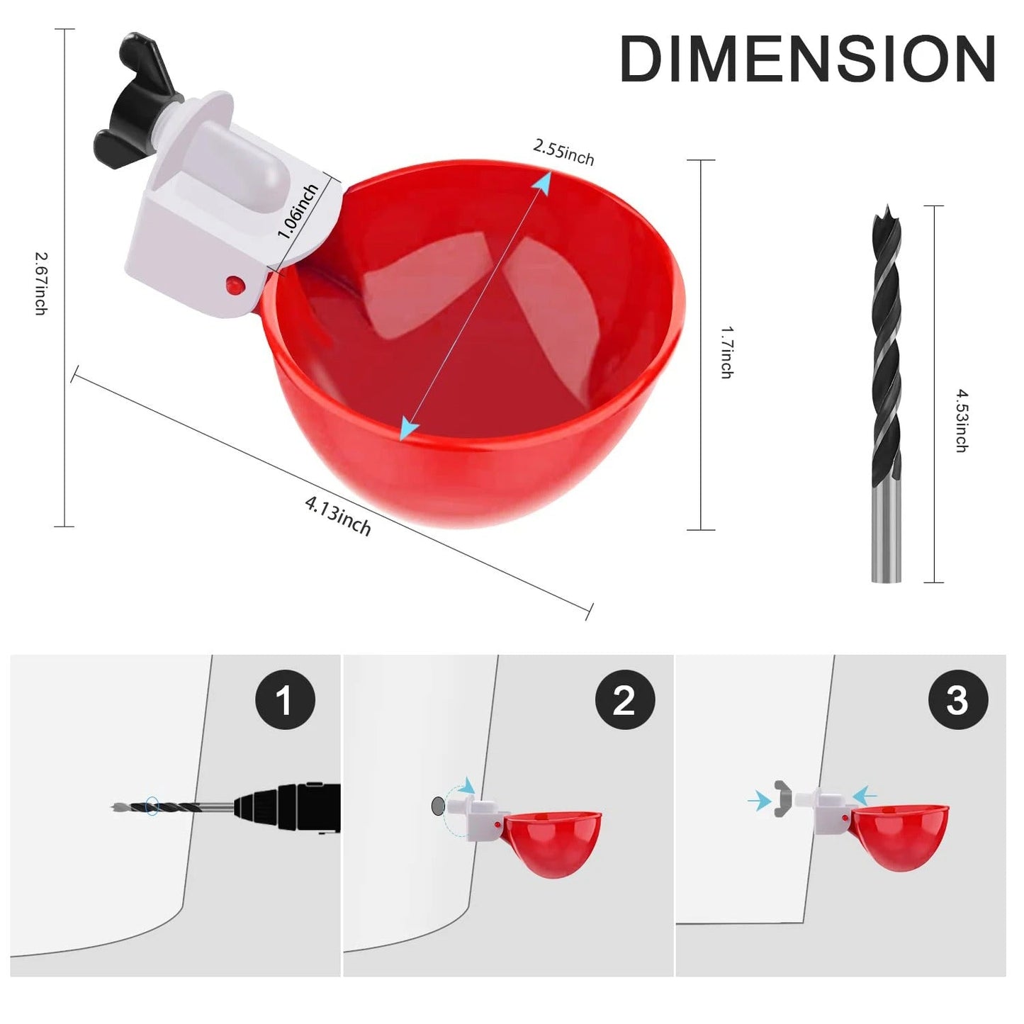 10 PCS Automatic Chicken Waterer Cups – Poultry Water Drinker Nipples for Hens, Ducks, Turkeys, Backyard Chickens & Broilers