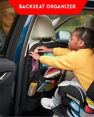 2-Pack Car Backseat Organizer with Tablet Holder – Seat Back Pocket Storage Bag for Kids, Road Trips, Headrest Mount Organizer for Cars, SUVs & Trucks