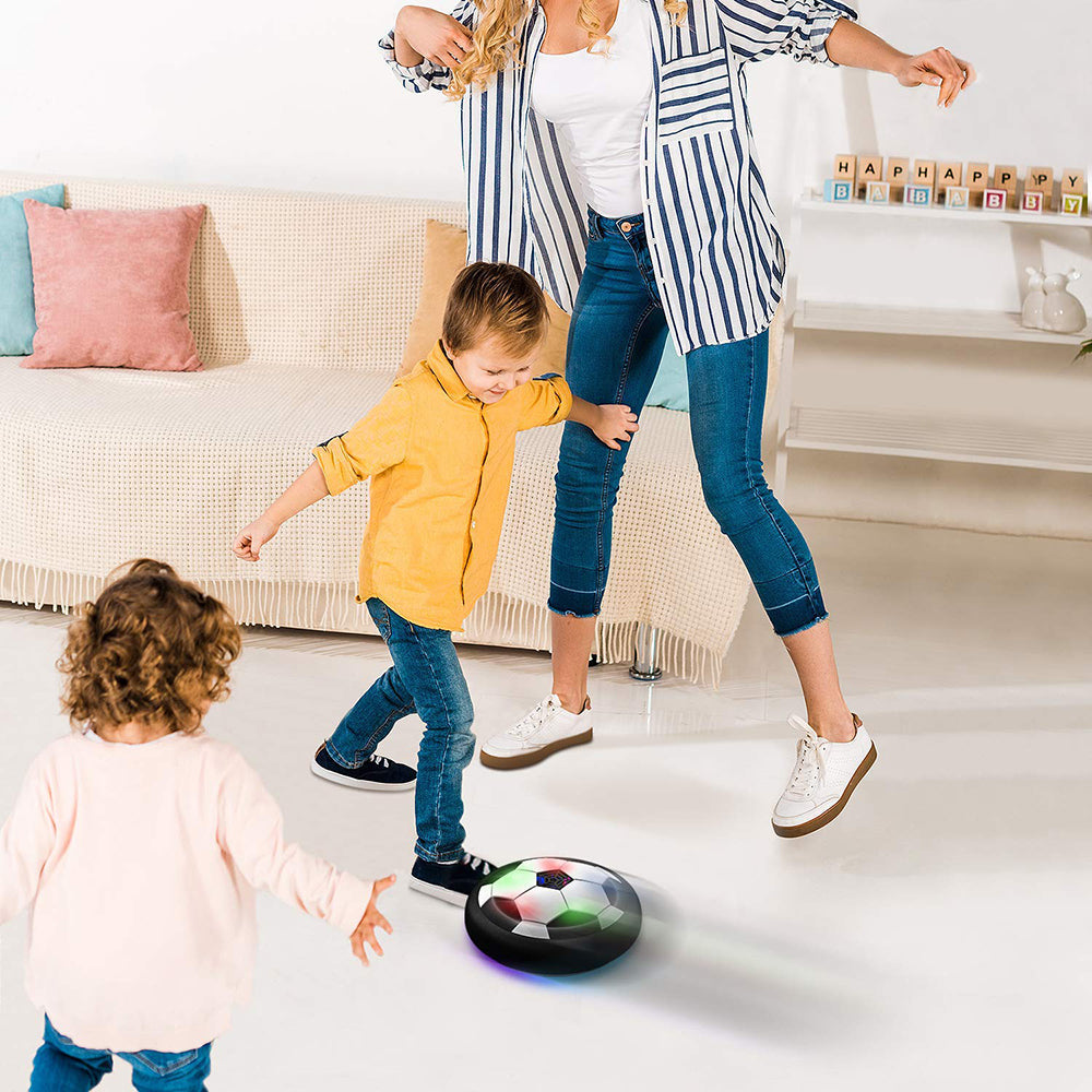 2-Pack LED Hover Ball Soccer Toy – Glowing Air-Powered Indoor Soccer Ball for Kids, Safe for Hardwood Floors, Tiles & Carpet, Ages 3+